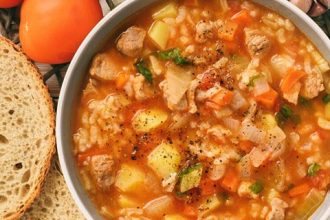 Κρεατόσουπα με λαχανικά