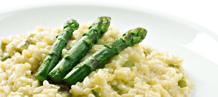 Ριζότο με σπαράγγια και μπρόκολο