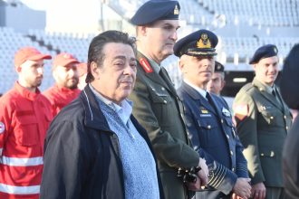 Ο Πρόεδρος του Δημοτικού Συμβουλίου στον ποδοσφαιρικό αγώνα Παλαίμαχων της Πάτρας και της Εθνικής Ενόπλων