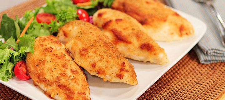 Κοτόπουλο παρμεζάνα στο φούρνο