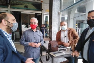 Κουβέντα του Ιάσονα Φωτήλα με δημοσιογράφους