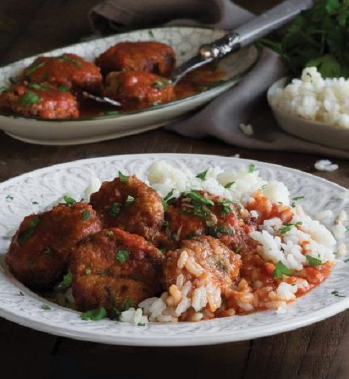 Κουρκουτούλα, κεφτέδες σε σάλτσα ντομάτας