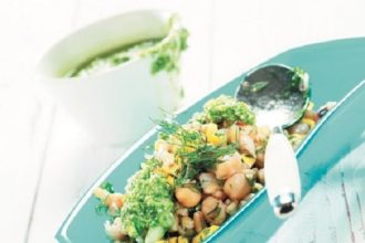 Παλληκαριά με πέστο ρόκας