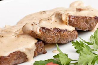 Ψαρονέφρι αλά κρεμ με μανιτάρια