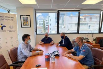 Συνάντηση Χαράλαμπου Μπονάνου με την ηγεσία του ΕΟΔΥ