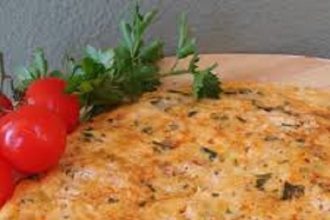 Φριτάτα με κουκιά, κολοκύθια και δυόσμο