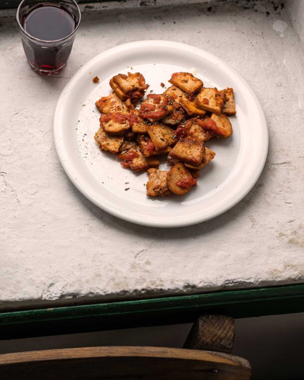 Απάκι μεζές με φρέσκια ντομάτα