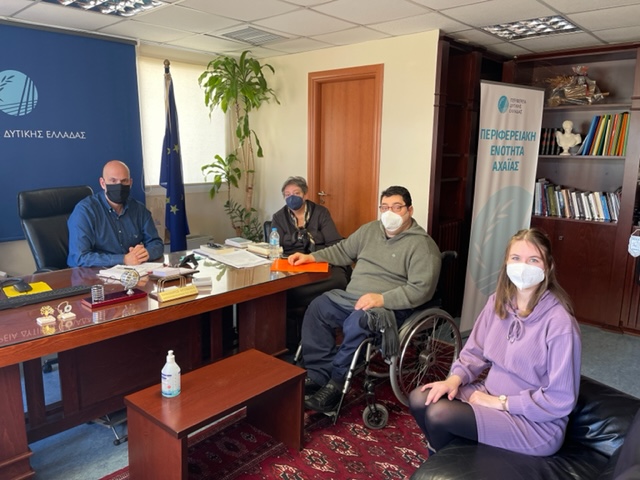Συνάντηση Μπονάνου με την Περιφερειακή ομοσπονδία Ατόμων με Αναπηρία Δυτικής Ελλάδας και Νοτίων Ιονίων Νήσων