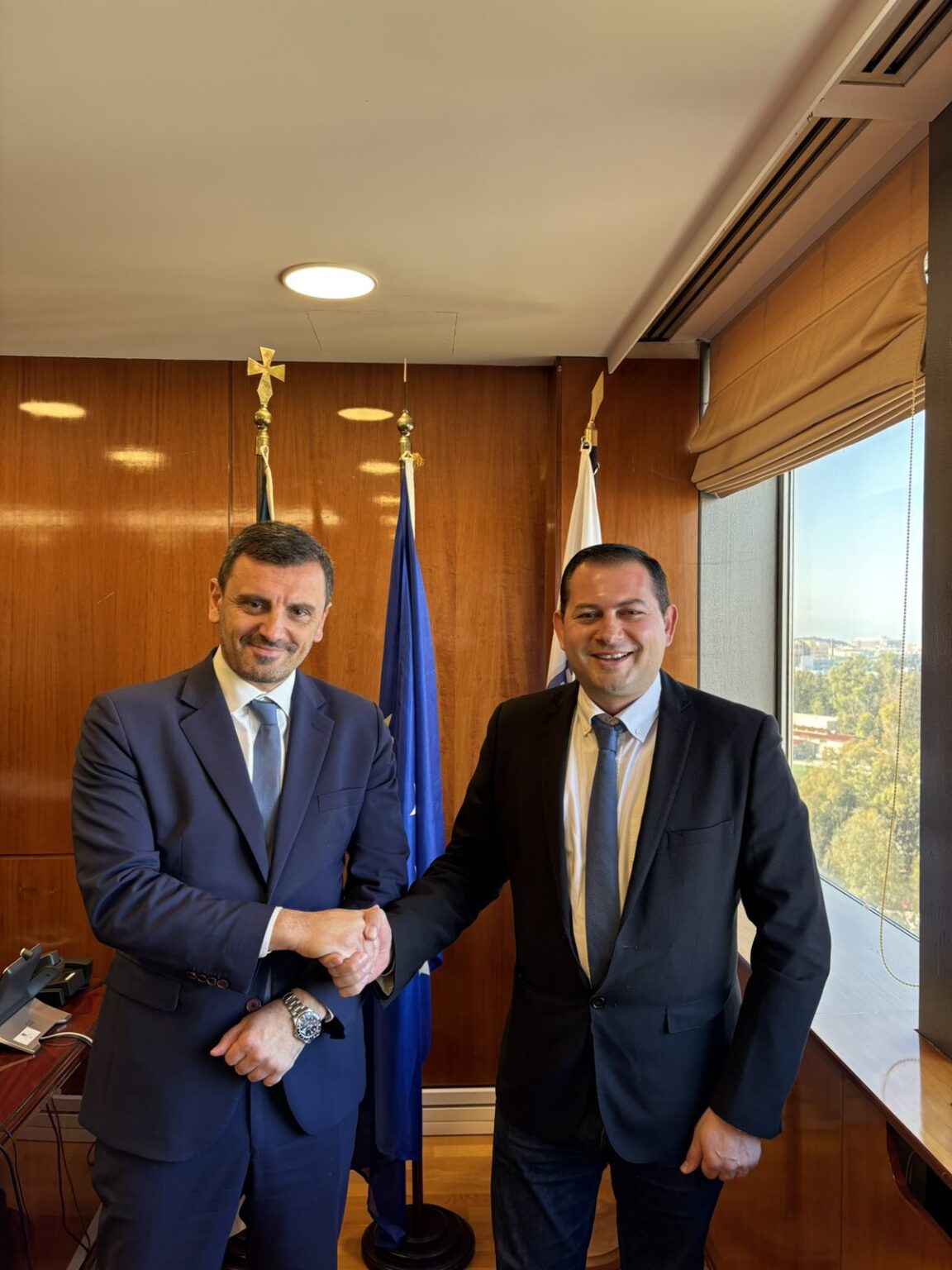 Συνάντηση του Αντιπεριφερειάρχη Θ.Βασιλόπουλου, με τον Υφυπουργό Προστασίας του Πολίτη, Ανδρέα Νικολακόπουλο