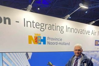 Ο Αντιπεριφερειάρχης Αχαΐας Φωκίωνας Ζαΐμης στην εκδήλωση της εβδομάδας Drone στο Άμστερνταμ