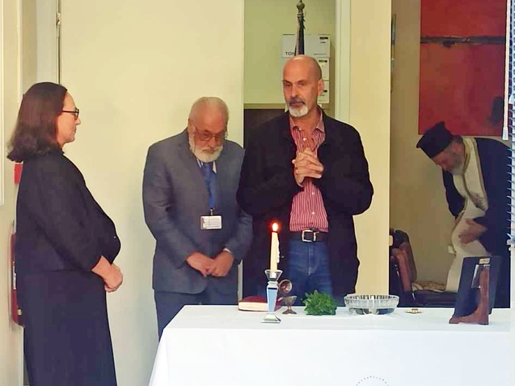 O Χ. Μπονάνος στον Αγιασμό του Δ.ΙΕΚ του Noσοκομείου Άγ. Ανδρέας