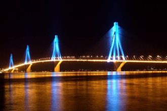 Γέφυρα Ρίου - Αντιρρίου: Απόψε φωταγωγείται για την 16η Επέτειο Εγκαινίων