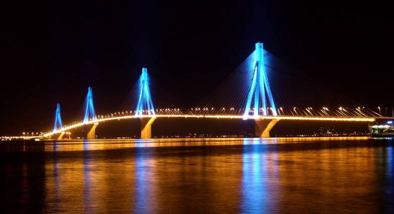 Γέφυρα Ρίου - Αντιρρίου: Απόψε φωταγωγείται για την 16η Επέτειο Εγκαινίων