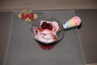 Νηστίσιμο παγωτό φράουλα