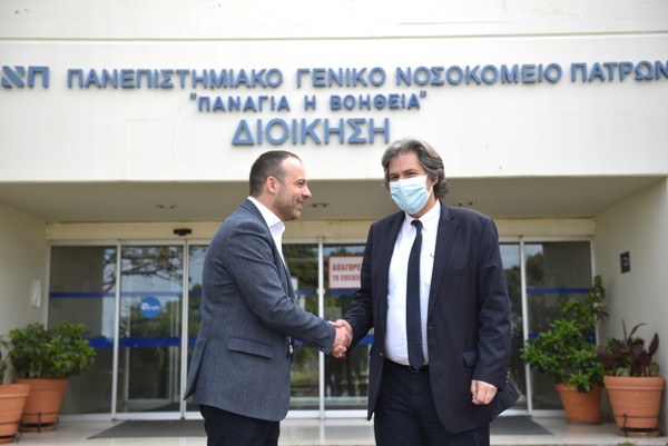 Επίσκεψη του Θεμιστοκλή Μπάκα στο νοσοκομείο Ρίου