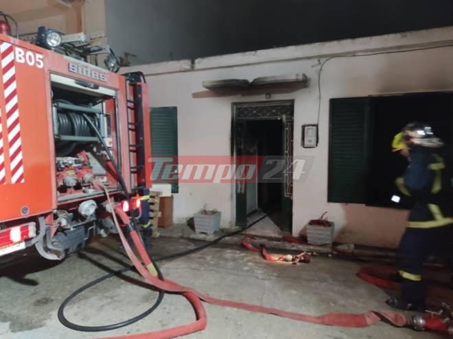 Πάτρα: Σπίτι κάηκε ολοσχερώς την παραμονή της Πρωτοχρονιάς (ΦΩΤΟ)