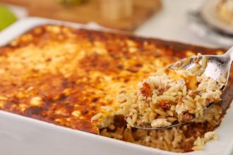 Γιουβέτσι με κιμά ογκρατέν