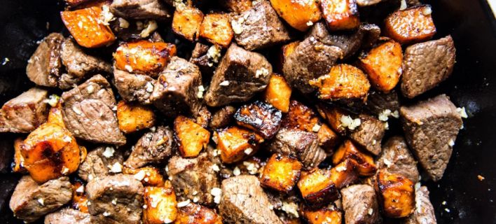 Φιλέτο με γλυκοπατάτα