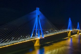 Ημέρα της Ευρώπης: Φωταγώγηση της Γέφυρας Ρίου-Αντιρρίου το βράδυ της Τετάρτης