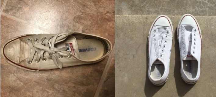 Το τρικ για να καθαρίσεις αποτελεσματικά τα λευκά σου sneakers έγινε viral -Πεντακάθαρα, σαν καινούρια