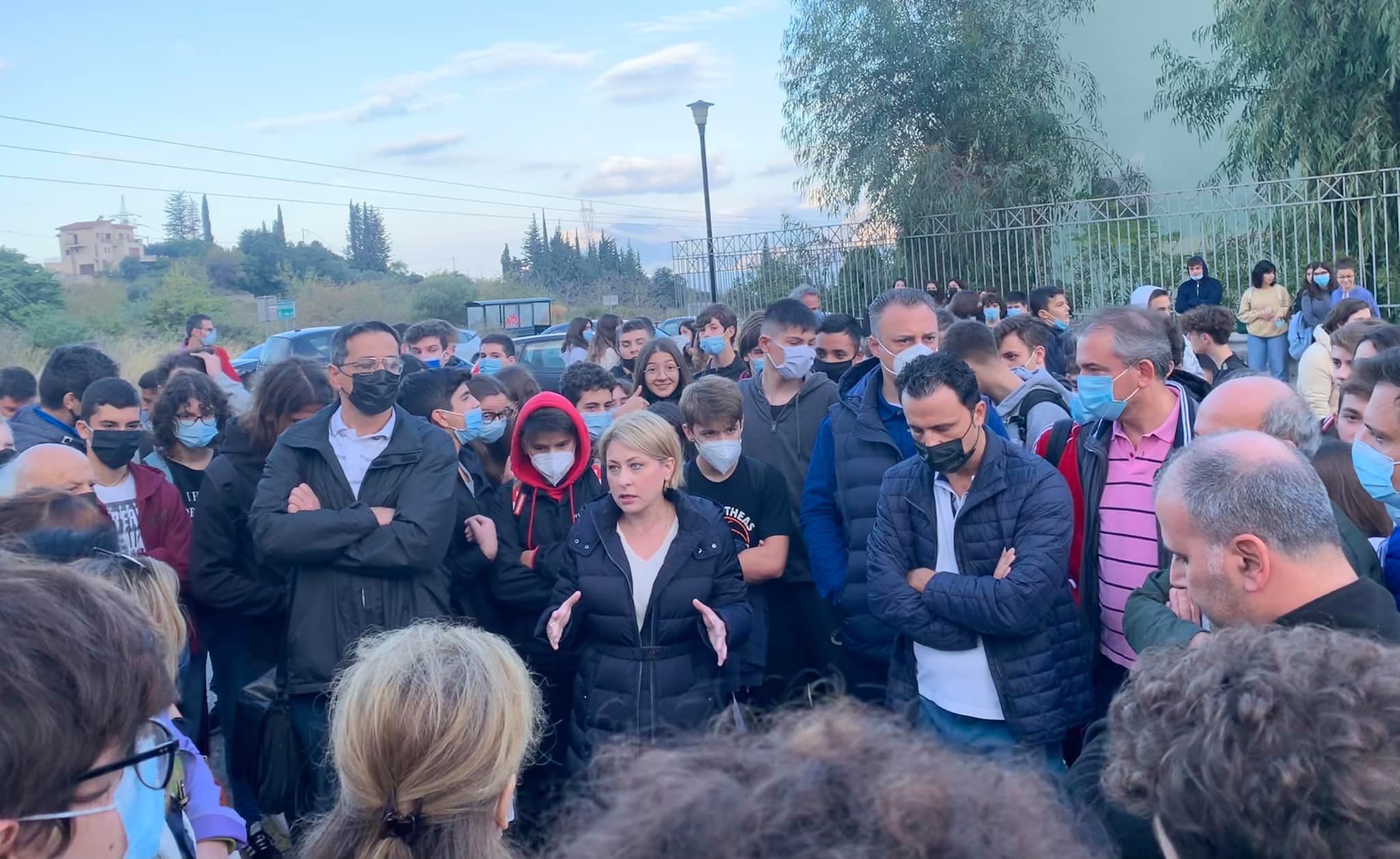 Σε υπό κατάληψη σχολείο η Χριστίνα Αλεξοπούλου