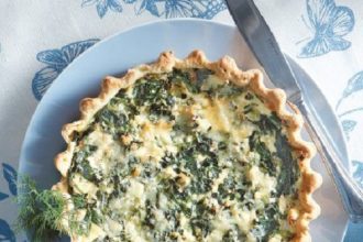 Τάρτα σπανάκι με ανθότυρο