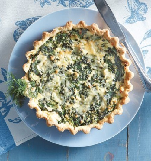 Τάρτα σπανάκι με ανθότυρο