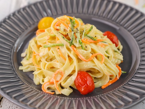 Ταλιατέλες με κολοκύθι και σάλτσα γραβιέρας