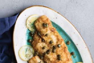 Γλώσσα με λεμόνι και κάππαρη