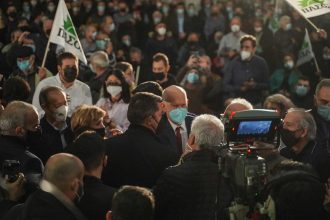 Μεγάλη συγκέντρωση Παπανδρέου στη Θεσσαλονίκη ΦΩΤΟ