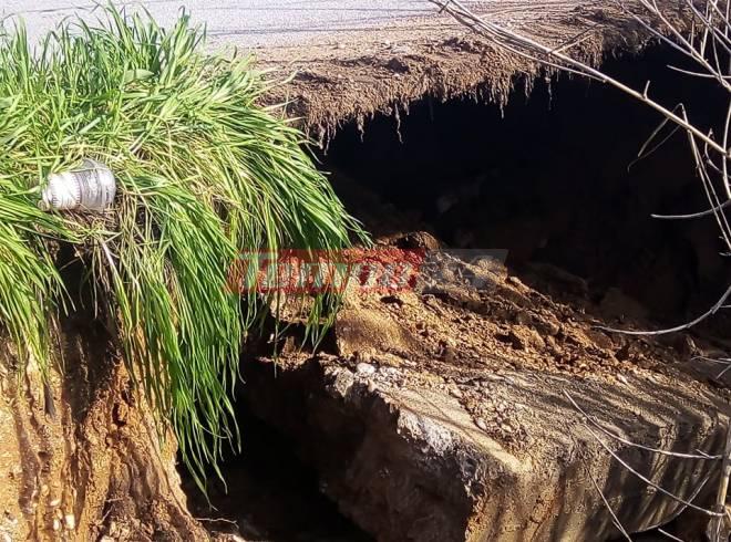 Αχαΐα: Καταστράφηκε από τη σφοδρή κακοκαιρία το γεφύρι των ... Γερμανών! ΦΩΤΟ