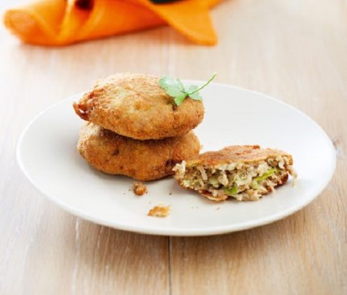 Τηγανίτες με σελινόριζα και πράσα