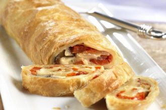 Αλμυρό στρούντελ τυριών και λαχανικών