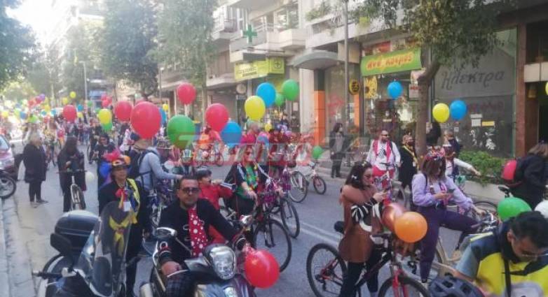 Καρναβαλική ποδηλατάδα σήμερα στο κέντρο της Πάτρας
