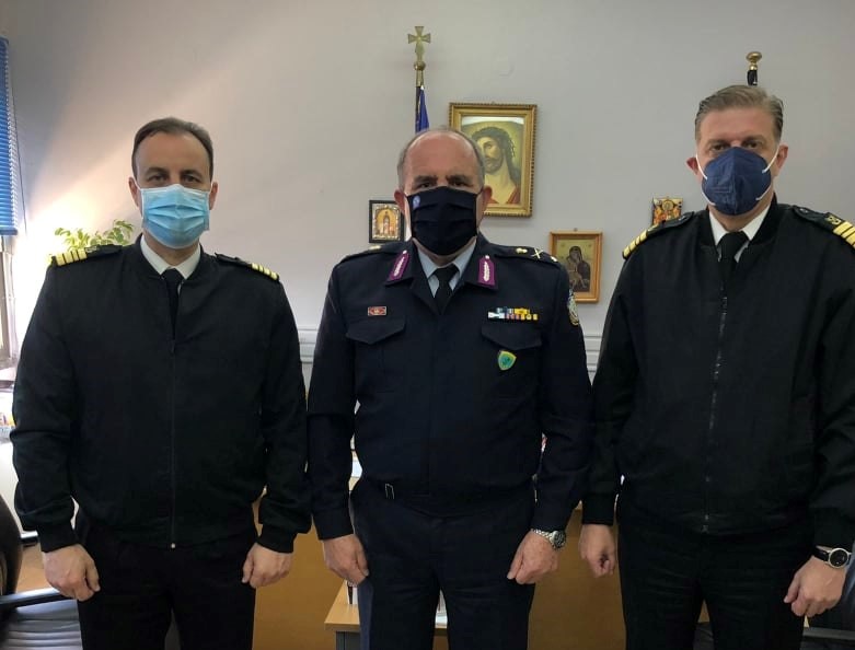 Εθιμοτυπική επίσκεψη του νέου Λιμενάρχη Πατρών στη Διεύθυνση Αστυνομίας Αχαΐας