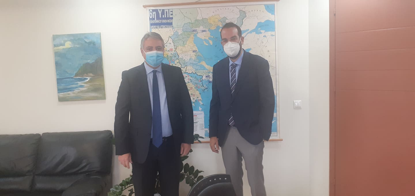 Στο γραφείο του Διοικητή της 6ης ΥΠΕ Γιάννη Καρβέλη, ο Περιφερειάρχης Δυτικής Ελλάδας Νεκτάριος Φαρμάκης