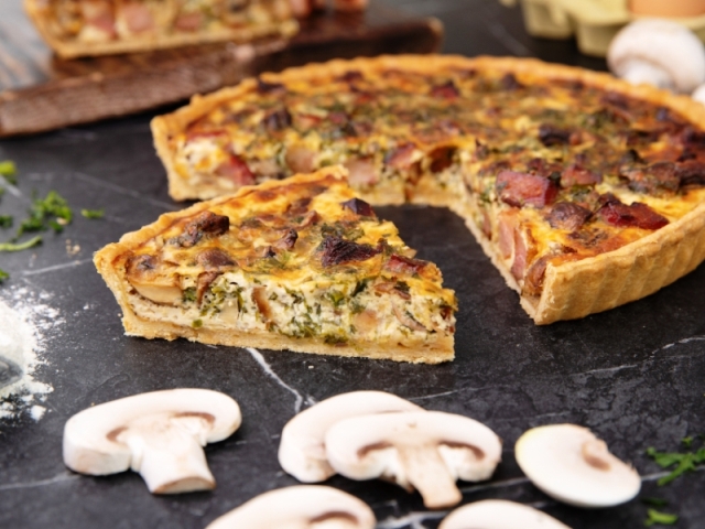 Τάρτα με γεύση καρμπονάρα