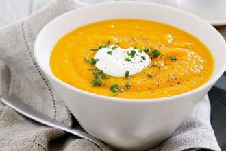 Σούπα καρότου με τζίντζερ