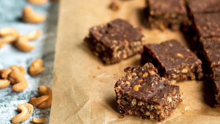 Mπάρες με κρέμα φουντουκιού χωρίς ψήσιμο!