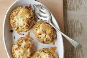 Πατάτες γεμιστές με μανιτάρια και τυρί