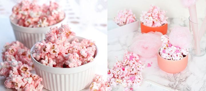 Ροζ ποπ κόρν για ένα τέλειο κοριτσίστικο baby shower!