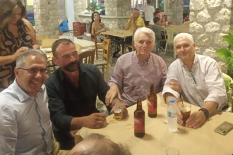 Στιγμές χαλάρωσης για τον Φωκίωνα Ζαΐμη