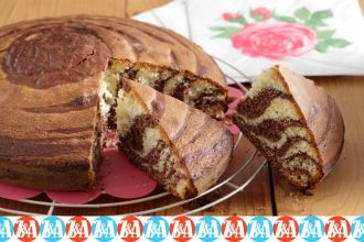 Κέικ ζέβρα με ελαιόλαδο