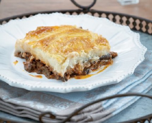 Νηστίσιμος μουσακάς με μανιτάρια