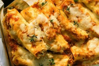 Λαχταριστά κανελόνια με λαχανικά και φέτα