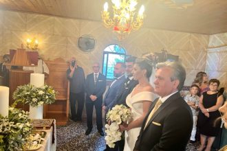 Αχαΐα: O λαμπερός γάμος της Ελένης Ταπεινού - ΦΩΤΟ