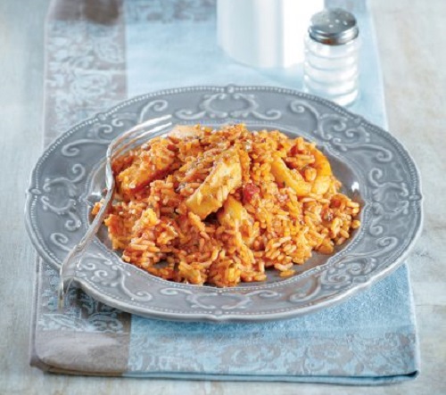 Καλαμαράκια με ρύζι και κόλιανδρο