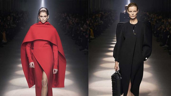 Οι κάπες και οι έντονοι ώμοι έκλεψαν την παράσταση στο show του Givenchy