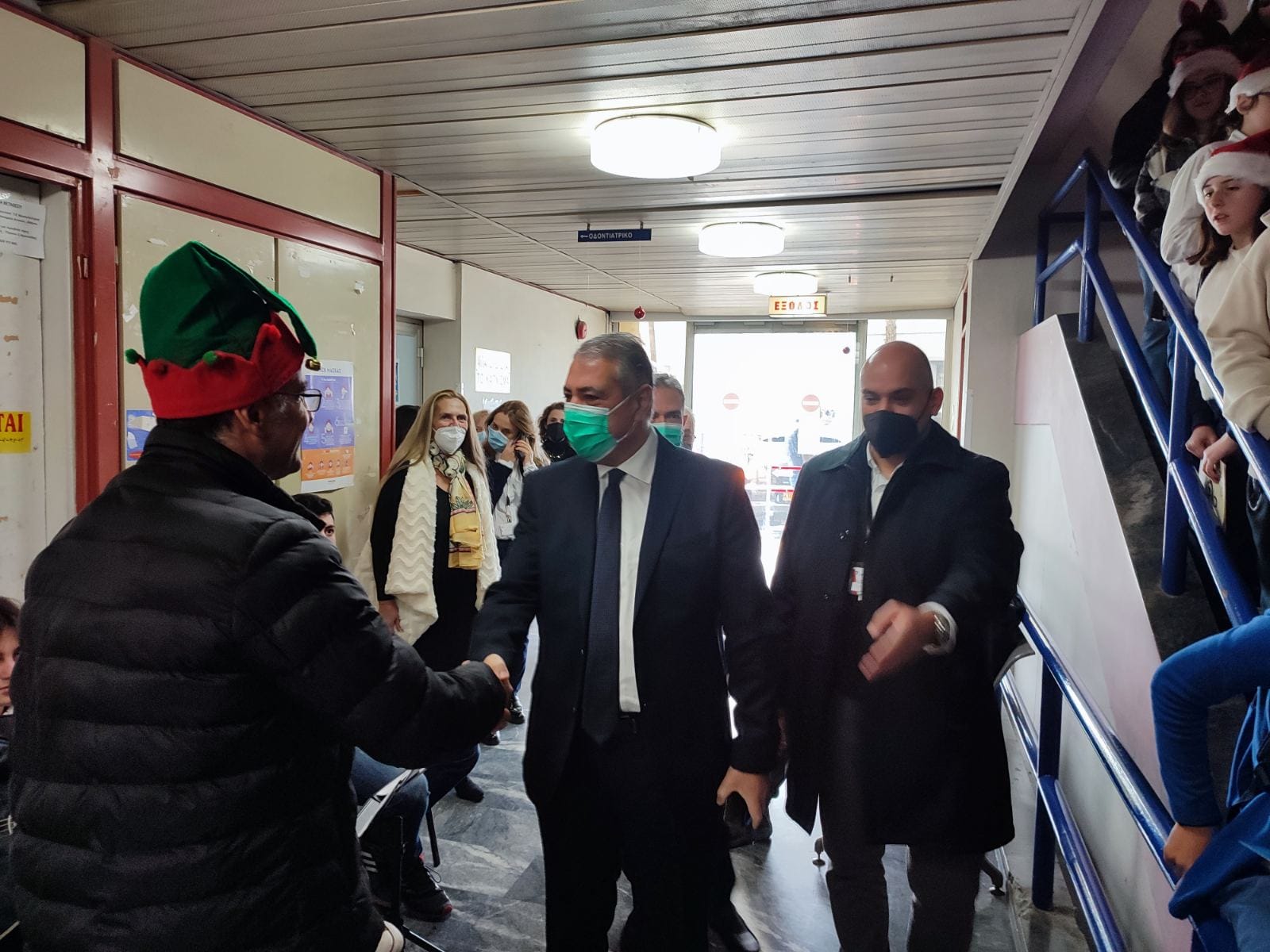 Στο ΓΝ "Άγιος Ανδρέας" για ευχές ο Διοικητής της 6ης ΥΠΕ Γιάννης Καρβέλης