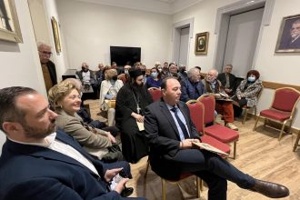 Ο Αντιπεριφερειάρχης Ανδρέας Φίλιας στην έκθεση για τον Κωστή Παλαμά